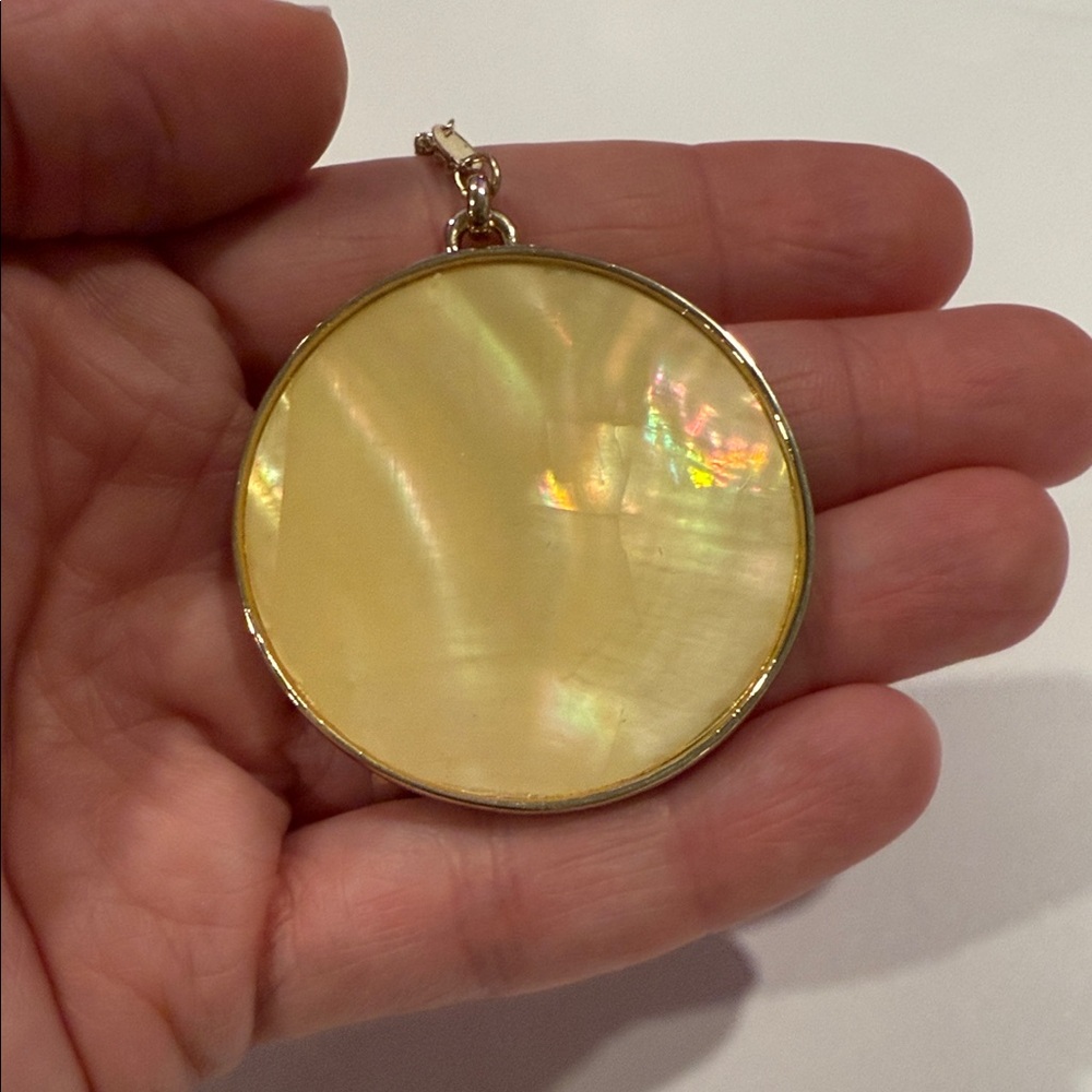 NWT Anthropologie Iridescent Pendant Necklace - Picture 7 of 10